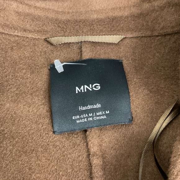 Mango Brown Double-Breasted Oversized Coat - Picture 8 of 16